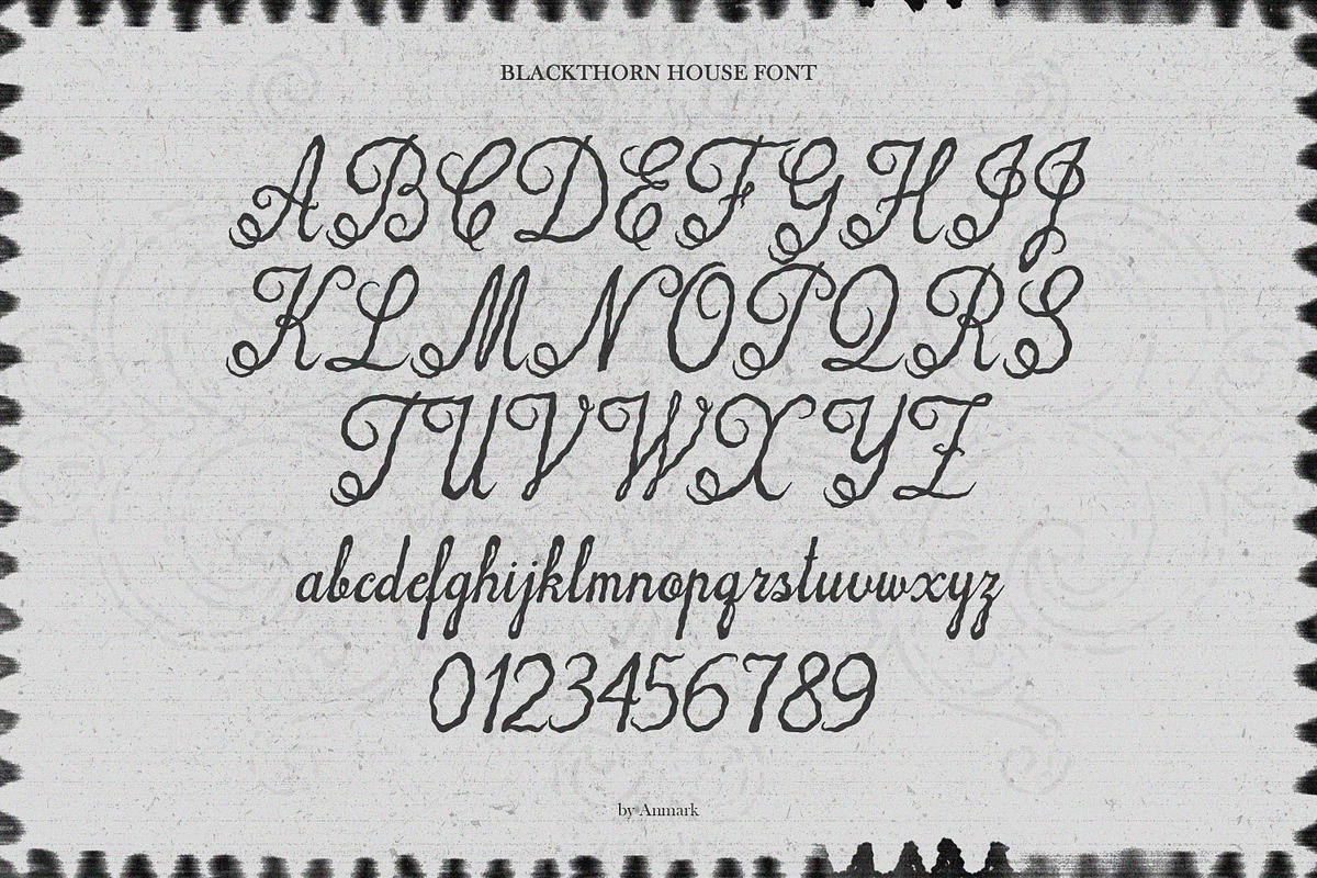 Blackthorn House Vintage Gothic Font, a Script Font by AnMark (Photo 5 of 10)