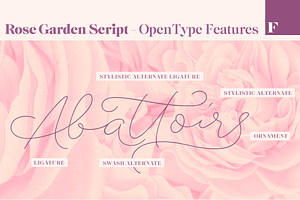 Rose Garden Deluxe Font Bundle