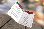 Editable Red Rose Funeral Program, a Brochure Template by SmmrDesign (Thumbnail 2 of 4)