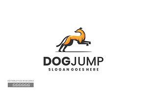 Dog Jump Simple Mascot Logo, a Branding & Logo Template by ivan_artnivora