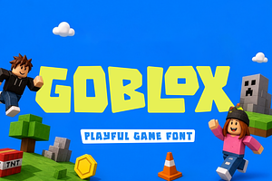 Goblox Fun Game Display Font