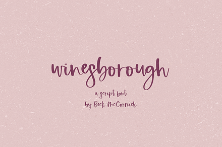 Winesborough Script
