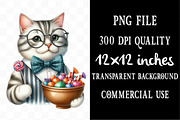 Funny Quirky Cats Clipart, an Illustration by Designking (Thumbnail 4 of 4)