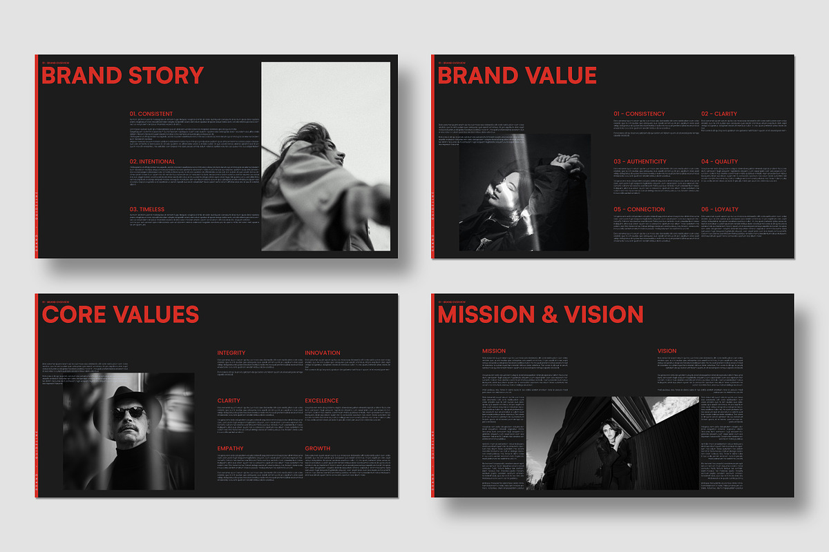 XENZ Brand Guideline Template Design, a Branding & Logo Template by shaondesigns (Photo 4 of 9)