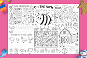 Farm Activity Play Mats, an Education Illustration by Gulnara Sabirova (Thumbnail 3 of 10)