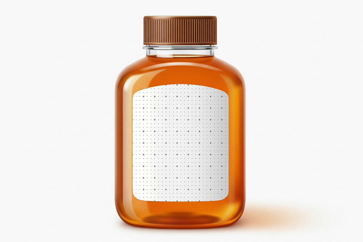Honey Jar Packaging Label Mockup, a Product Mockup by graphypix (Photo 3 of 4)