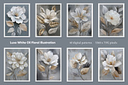 Luxe White Oil Floral Illustration, a Decorative Illustration by Housui Patterns (Thumbnail 2 of 17)