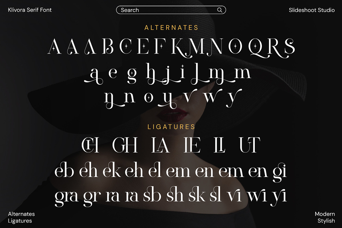 Klivora - Elegant Serif Font, a Serif Font by Idea Studio (Photo 13 of 14)
