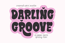 Darling Groove - Retro Groovy Font