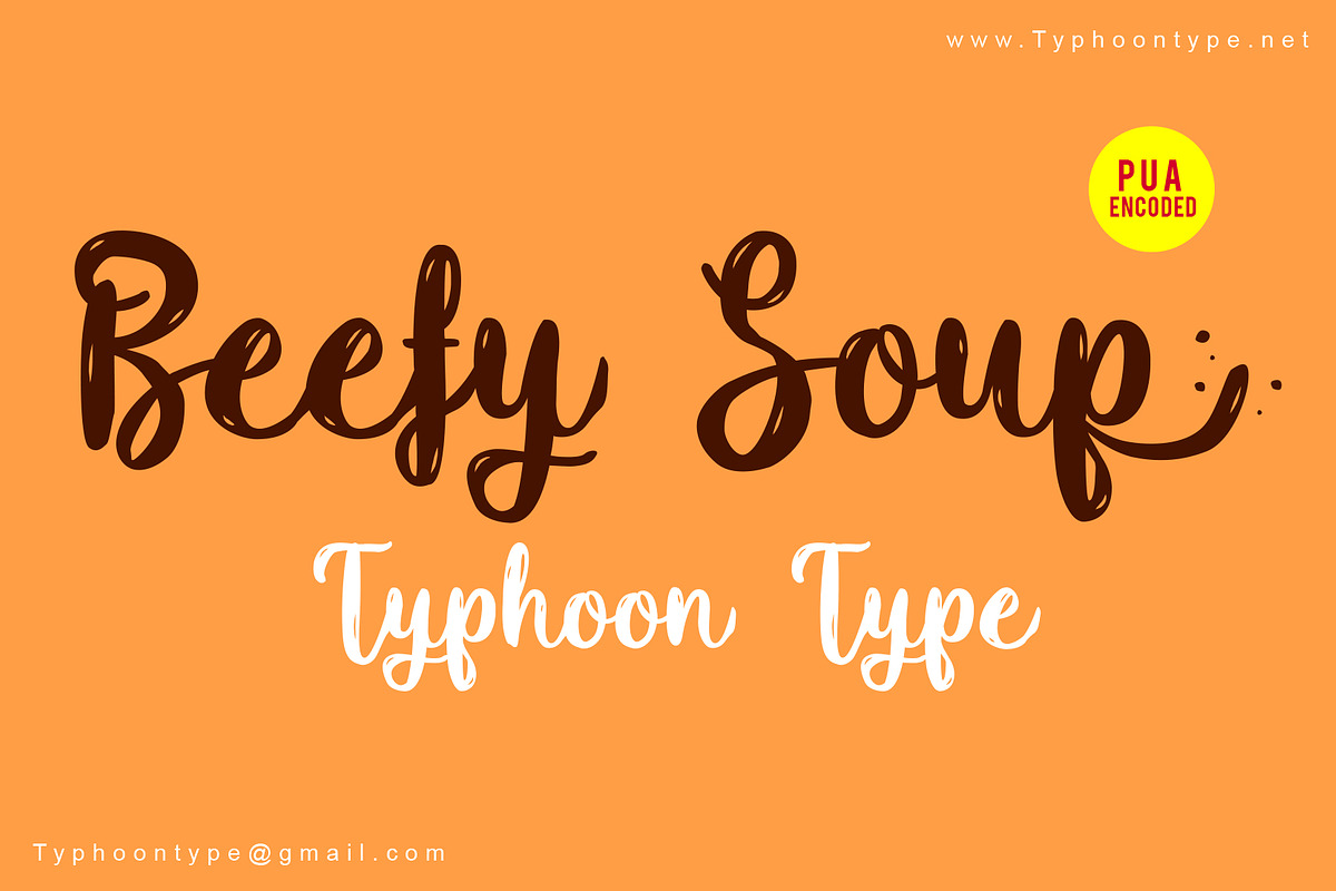Beefy Soup font