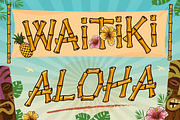 Baluthi - Hawaiian Bamboo Display, a Sans Serif Font by Artisan Themes (Thumbnail 4 of 12)