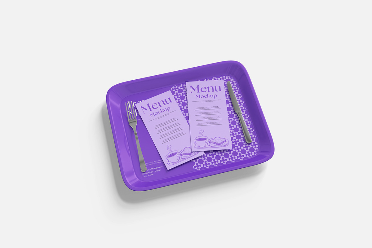 Menu With Tray Mockup, a Product Mockup by Indah (Photo 5 of 6)