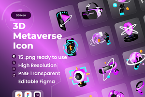 Metaverse 3D Illustration