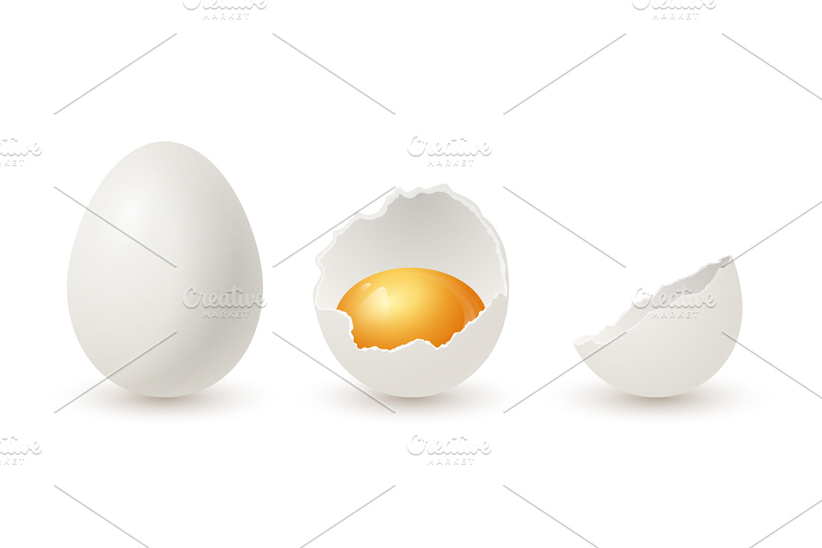 Egg Vector Set, an Object Graphic by Gomolach (Photo 1 of 4)