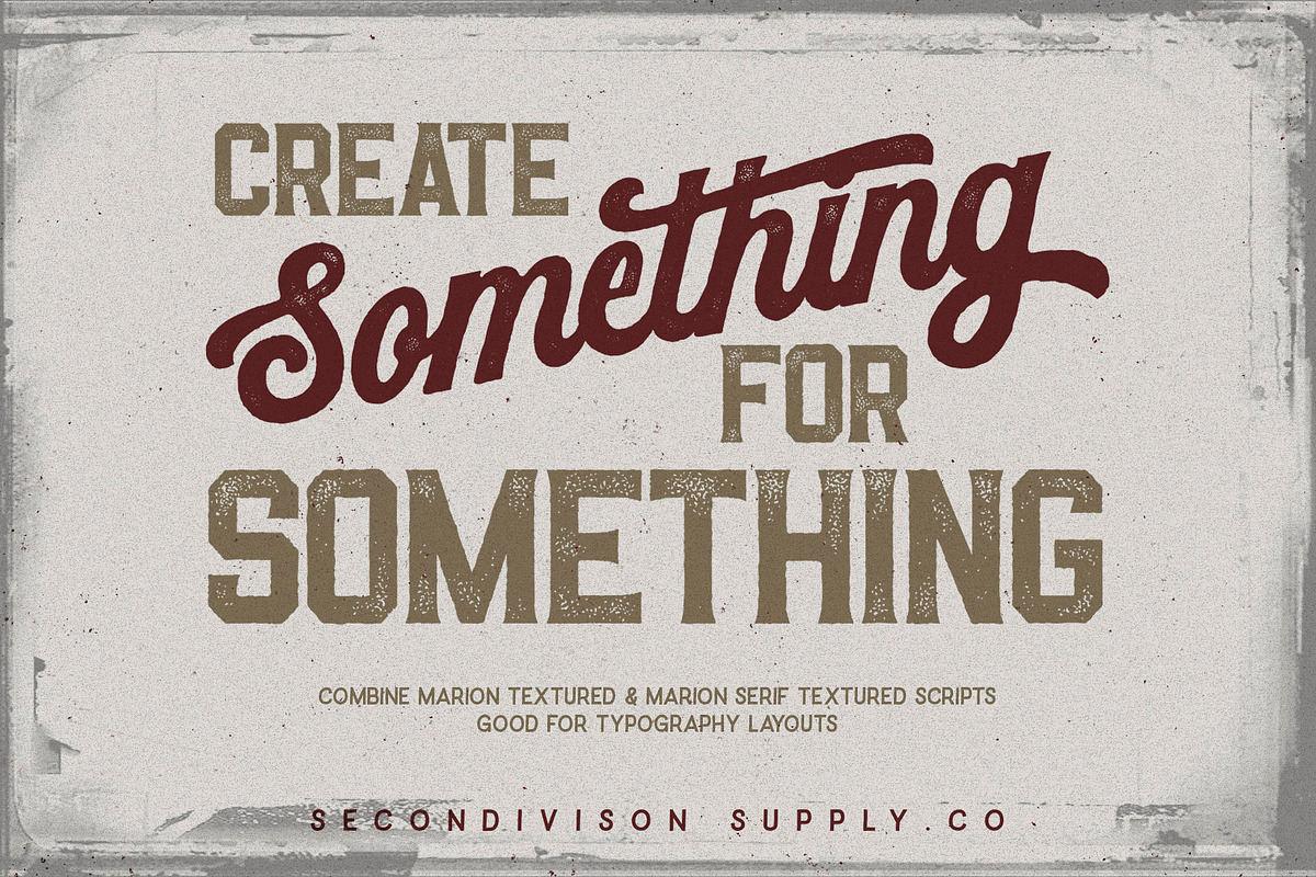 Marion 5 Font preview 4
