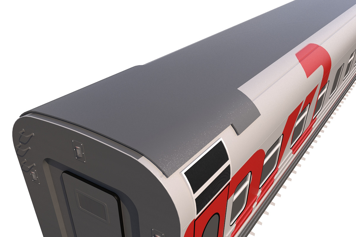 Coach Passenger Wagon Train, a Cars & Vehicle 3D Model by 3D Models by Obshansky (Photo 4 of 11)
