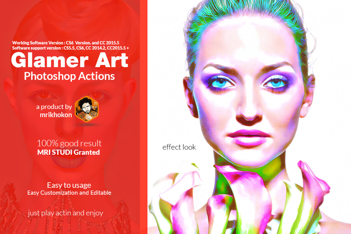 Glamour Photoshop Actions, an Action Add-On by MRI STUDIO (Photo 1 of 10)