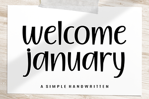 Welcome January