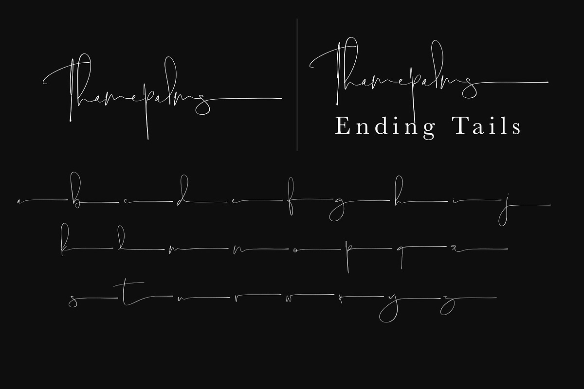 Thamepalms | Handwritten Font, a Handwritten Font by Jolicia Type (Photo 10 of 10)