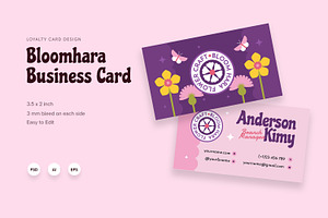 Bloomhara - Business Card, a Business Card Template by Fannan Studio