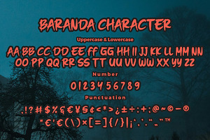 Baranda A Horror Font