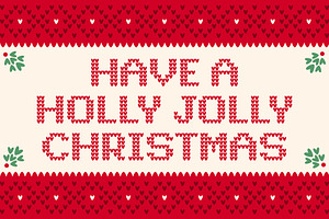 Ugly Sweater Christmas Font Bundle