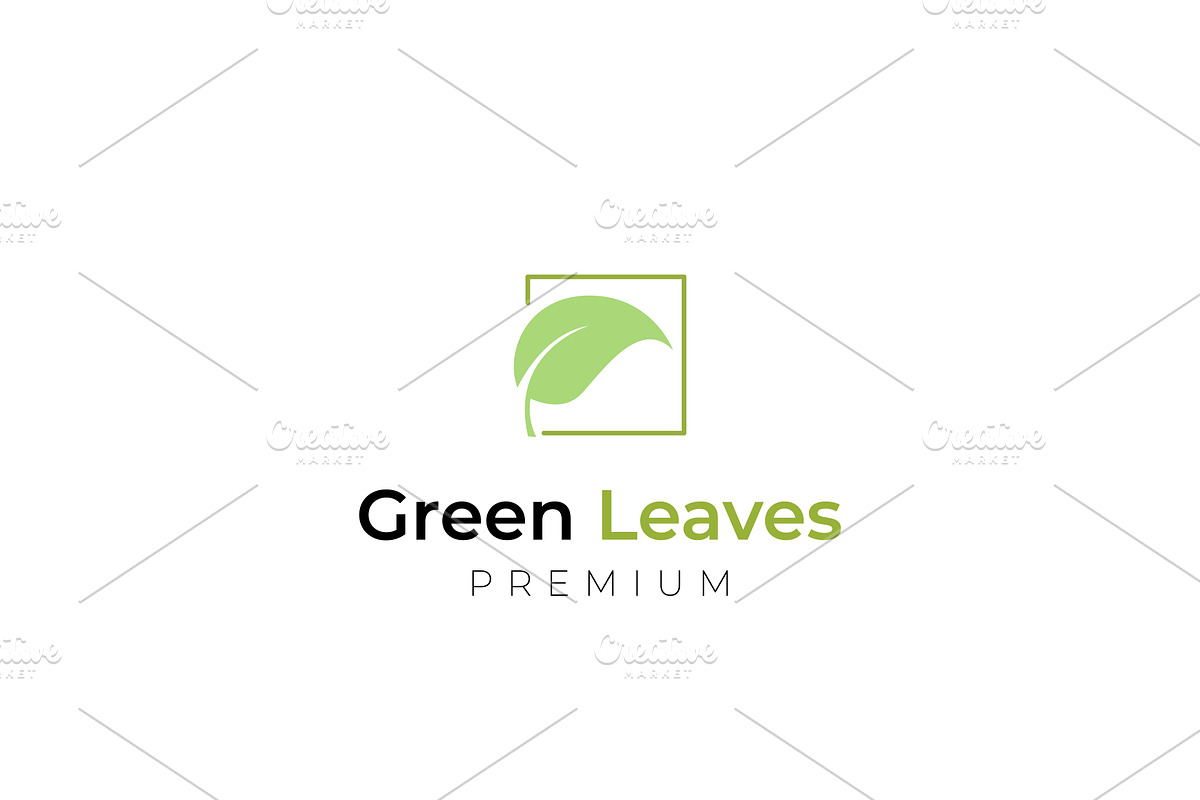 Simple Green Leaf Logo Design