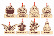 Halloween laser pendants and magnets, a Pattern Graphic by MegaPrezencik (Thumbnail 2 of 6)