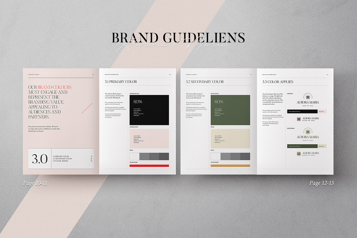Brand Guidelines, a Brochure Template by Proonty (Photo 4 of 9)