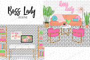 Home Workplace Illustration, a Work Illustration by GlamArtZhanna (Thumbnail 1 of 3)