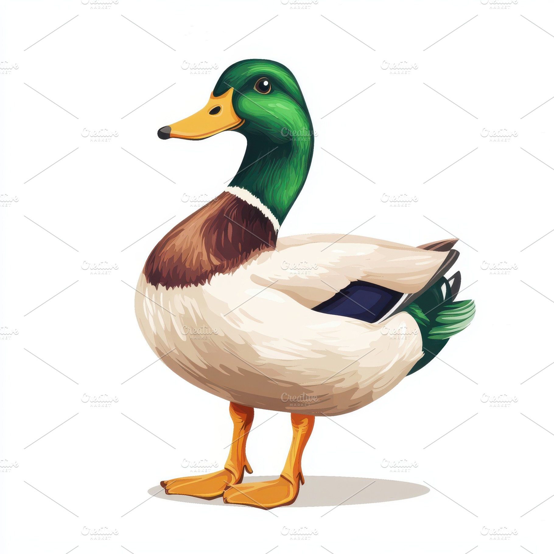 Mallard Duck Detailed Illustration W, an Animal Photo by Pixeness Studio