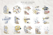 Tropical fish watercolor, an Animal Illustration by Alena Sid (Thumbnail 5 of 11)