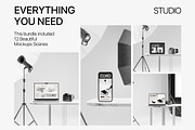 Studio - Minimal Mockup Bundle, a Device Mockup by Creavora (Thumbnail 4 of 8)