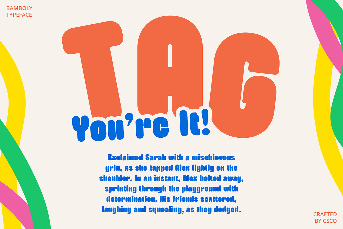 Bamboly Rounded, a Sans Serif Font by Craft Supply Co. (Photo 2 of 8)