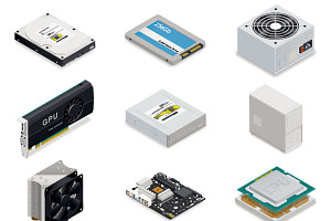 Computer detailed isometric parts