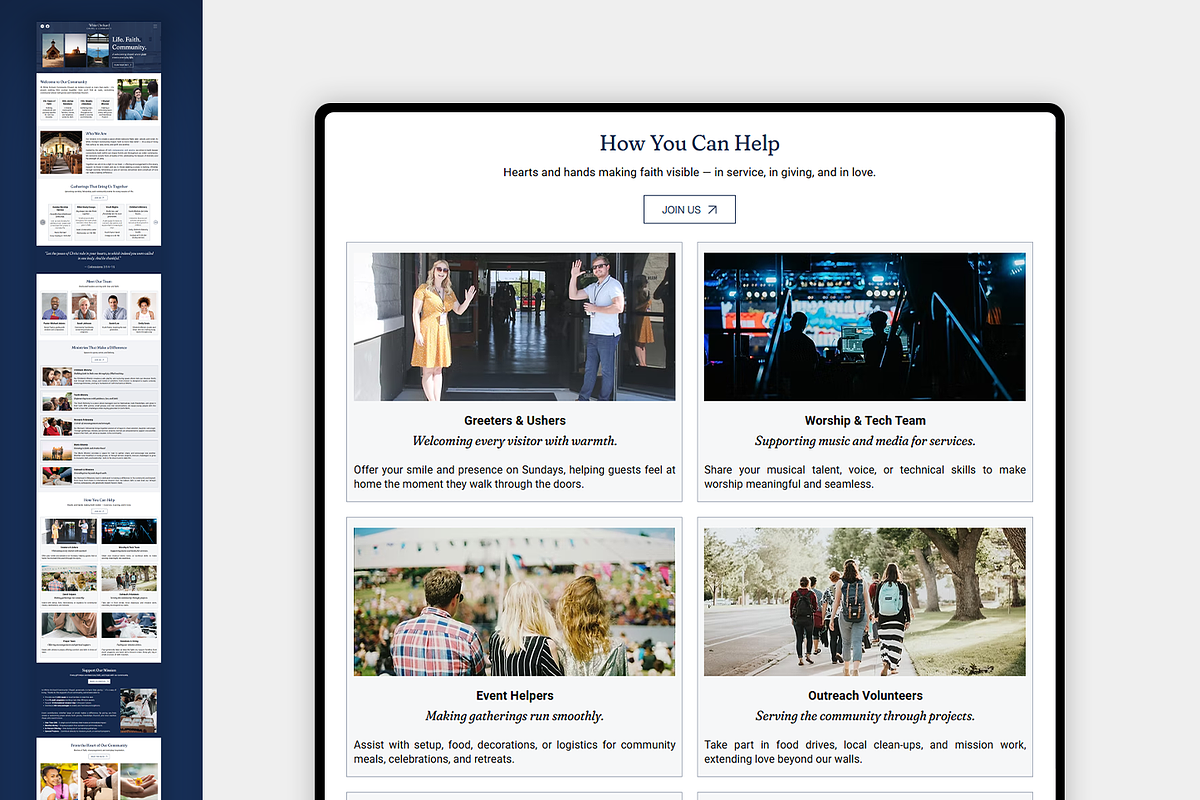 Volunteer / Religious Website preview 7