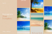 Beach background geometric set, a Pattern Graphic by Tori Design (Thumbnail 2 of 6)