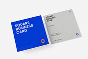 Corporate Square Business Card Mock, an Advertising Mockup by graphypix (Thumbnail 1 of 4)