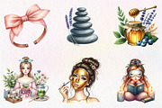 Spa Day Sublimation Clipart Bundle, an Illustration by CreationArt (Thumbnail 2 of 5)