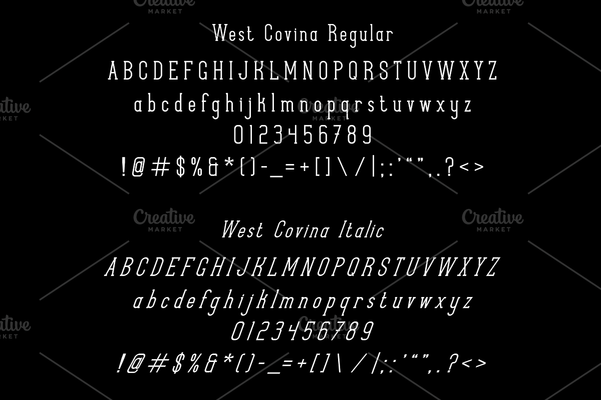 West Covina, a Slab Serif Font by Kuya Carthy Art + Design (Photo 3 of 6)