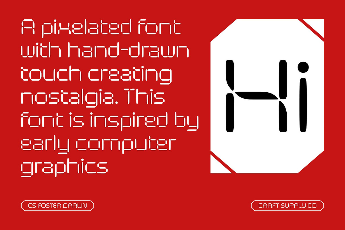 CS Foster Drawn, a Sans Serif Font by Craft Supply Co. (Photo 2 of 8)