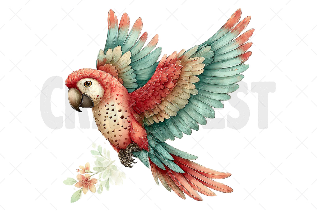 Summer Tropical Birds Clipart, an Illustration by Craft Nest (Photo 11 of 12)