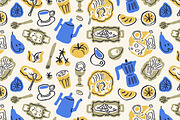 Breakfast food seamless patterns, a Pattern Graphic by Good Studio (Thumbnail 3 of 13)