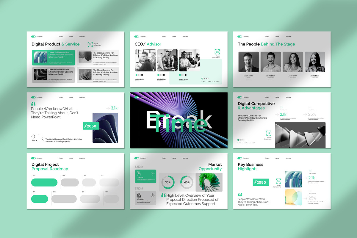 Digital Project Proposal Template, a Presentation Template by Soraclod (Photo 6 of 9)
