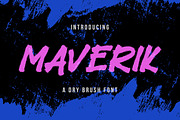 Maverik - Dry Brush Font, a Handwritten Font by StringLabs (Thumbnail 1 of 8)
