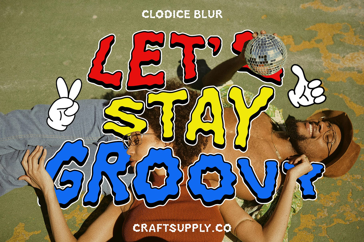 Clodice Blur, a Sans Serif Font by Craft Supply Co. (Photo 2 of 8)
