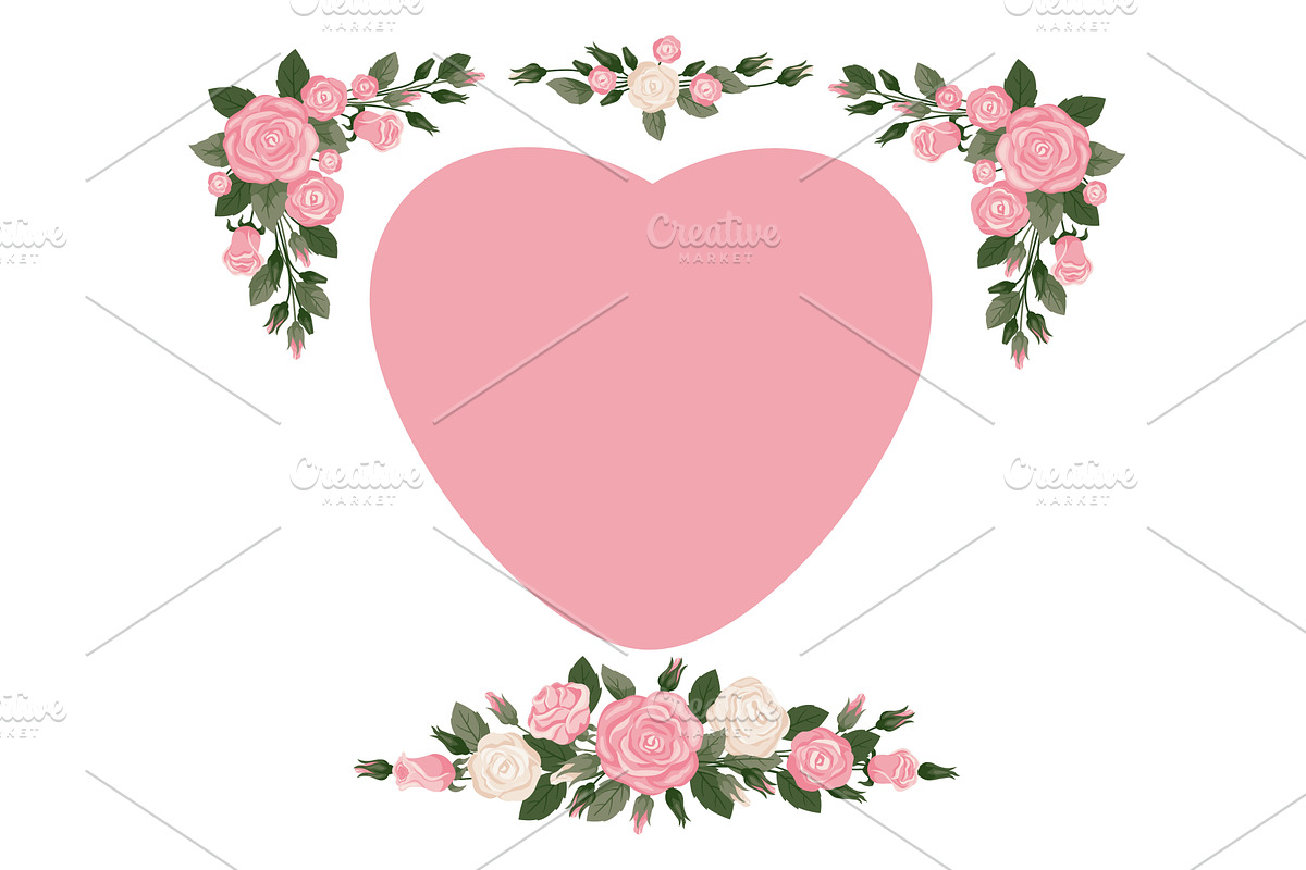 Valentines Day design with heart and, an Object Illustration by Vectorbuum