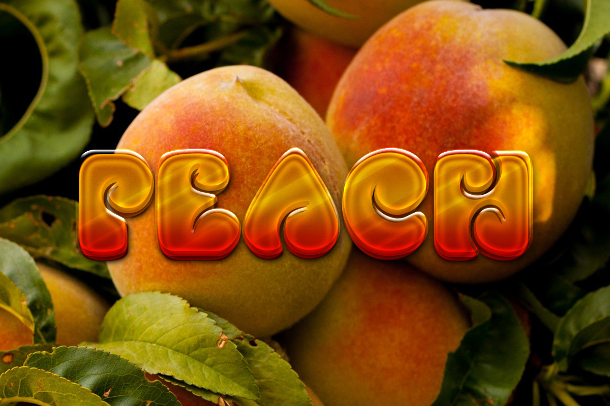 3D Fruit Text Styles for Photoshop, a Layer Style Add-On by Creativenauts (Photo 1 of 6)