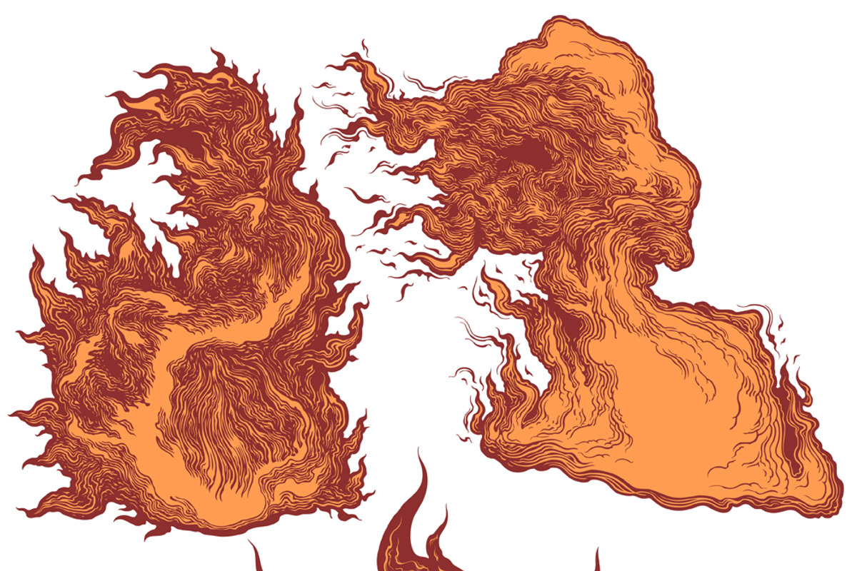 Design set Flame. Vector engraving, an Object Graphic by Vector Engraving (Photo 2 of 5)
