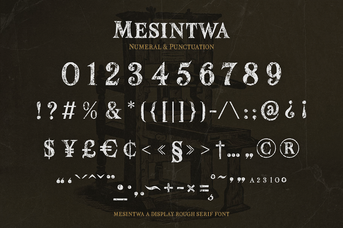 Mesintwa, a Serif Font by ilhamtaro (Photo 8 of 10)